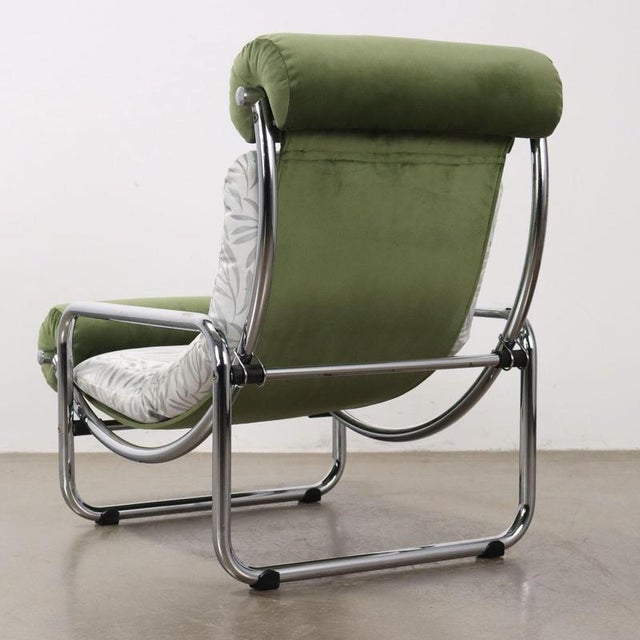 Green Adjustable Armchair Jungle Collection, 1960s For Sale - Image 8 of 10