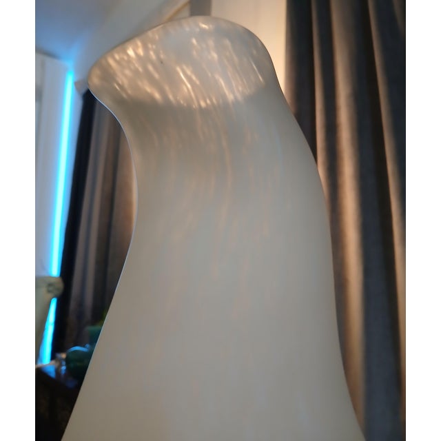 F-017 ​1970s "The Ethereal Plinth" | 165 Lb Monumental Satin-Glass Sculpture ​Presented by Methinks Art Studio and Dwelling For Sale In Tampa - Image 6 of 12