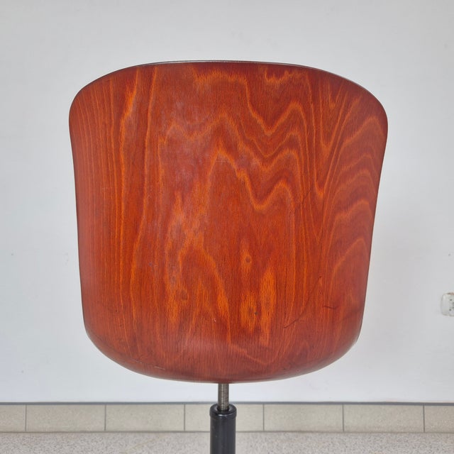 Brown Vintage Swivel Office Chair by Elmar Flötotto for Pagholz, 1970s For Sale - Image 8 of 10