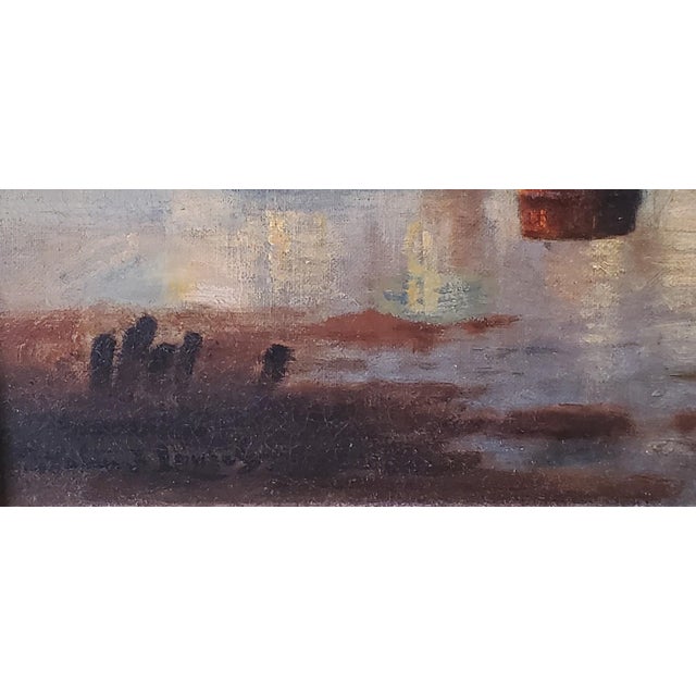 "Morning in Venice" Circa 1887, Signed by Walter Franklin Lansil (1846-1925) For Sale - Image 4 of 7
