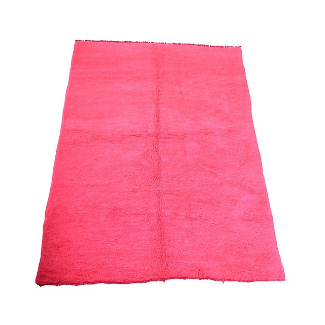 Large Vintage Hot Pink Moroccan Rug 5'5" x 8' Chairish