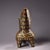 Asian Late 19th Century Asian Gilt Bronze Tripod Vessel With Inscriptions, 1600g, Archaic Libation Cup For Sale - Image 3 of 10