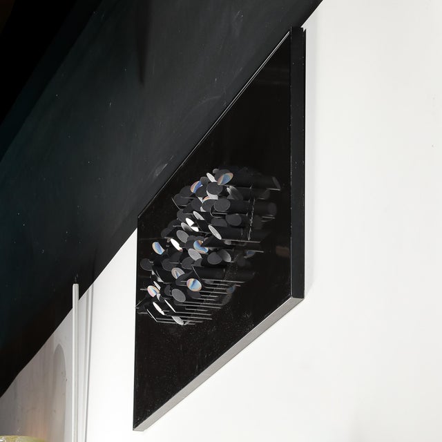 Mid-Century Abstract Angular Topographical Wall Sculpture Signed Gary Copeland For Sale - Image 12 of 15