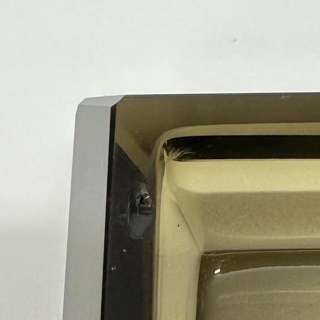 Mid-Century Smokey Grey Glass Trinket Box For Sale - Image 11 of 11