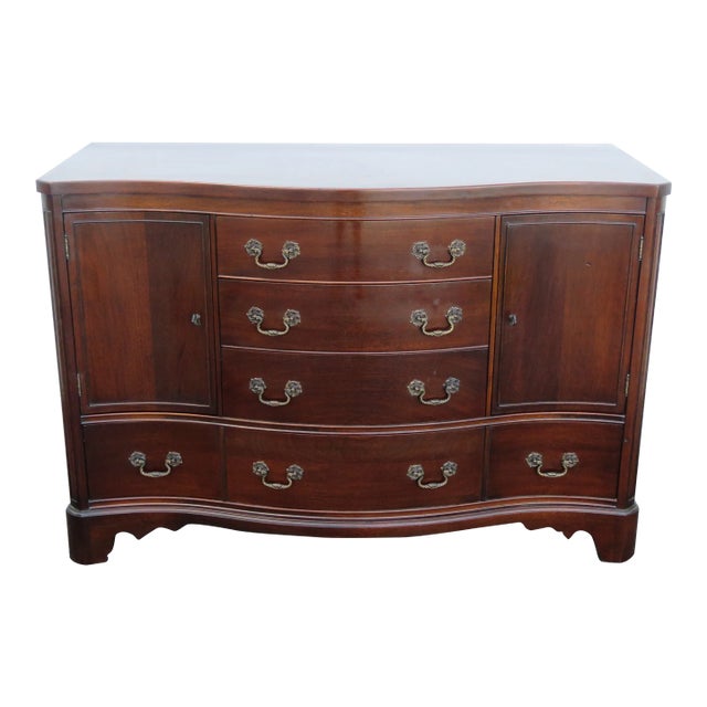 Mahogany Server Sideboard Credenza Bathroom Vanity by Georgetown Galleries For Sale