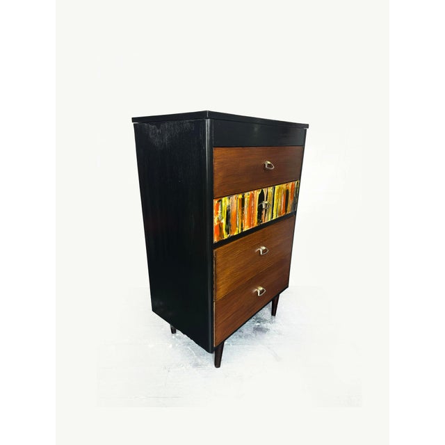 Mid-Century Modern Teak Chest of Drawers, 1950s For Sale - Image 6 of 13