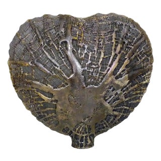 Large Vintage Heart-Shaped Ceramic Vase, 1980s For Sale