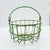 Vintage Verdigris Wire Egg Gathering Basket With Swing Handle For Sale - Image 4 of 4