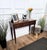 Rustic Tuscany country Italian console side table. Standing on four typically shaped wooden legs with carved classic...