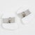 1980s Anne and Frank Vigneri Sterling Silver and White Lucite Clip Earrings For Sale - Image 5 of 6