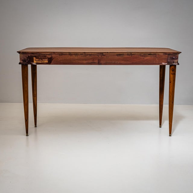 Walnut Console Table, Italy, Mid-20th Century For Sale In New York - Image 6 of 10