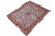 Rustic Kazak Light Blue/Red Wool Rug - 8'1''x9'7'' For Sale - Image 9 of 10