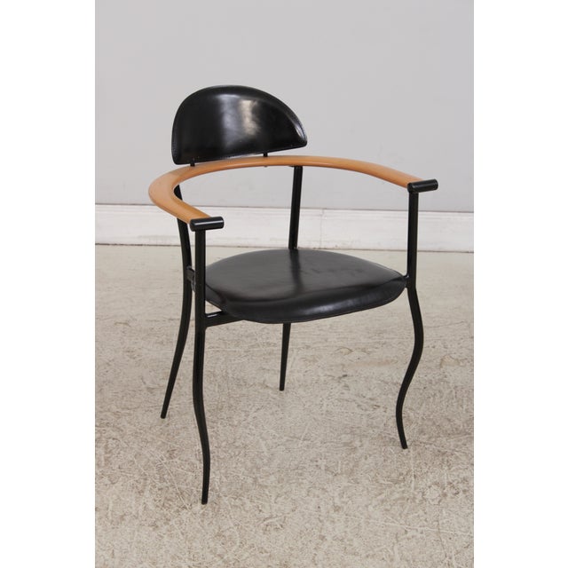 Age: C.1980s Details: Stiletto ‘Marilyn’ Dining Chair Steel Frames High Quality Construction Post Modern Design Bentwood...