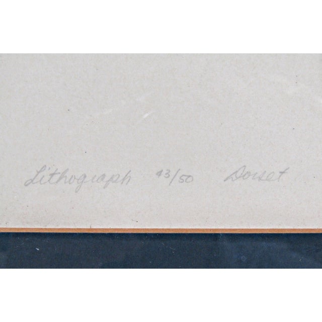 Cape Dorset “Ice Fishing” Inuit Lithograph by Sorosiluto Ashoona, 1976 (43/50), Framed For Sale - Image 10 of 12