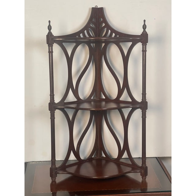 1940s Charming Corner Display Etagere 3 Tier For Sale In Miami - Image 6 of 7
