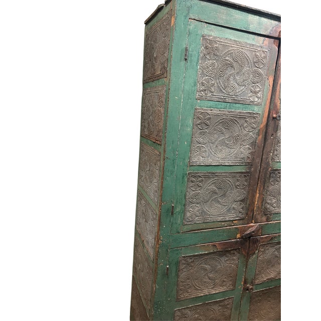 19th c. Shenandoah Valley twenty-two tin pie safe. Yellow pine, hand-punched tins, original paint, nice wear. Tins have...