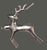 Crafted for both functionality and aesthetic appeal, this Vintage Ice Scoop boasts a stunning silvered copper stag deer...