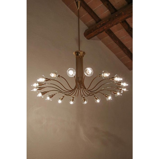 Italian Chandelier by Angelo Lelii for Artluce, 1950 For Sale - Image 12 of 18