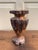 1970s Vintage Wabi-Sabi Rustic Hand Carved Chrysanthemum Wood Vase For Sale - Image 5 of 10