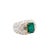 Natural Zambian Emerald 3.54cts & Diamond 5.65cts Ring in 18k Gold For Sale - Image 17 of 18