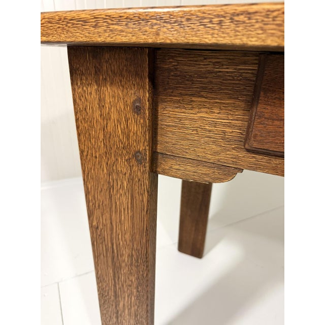 Rustic Oak Console Table, 1960s For Sale - Image 17 of 18