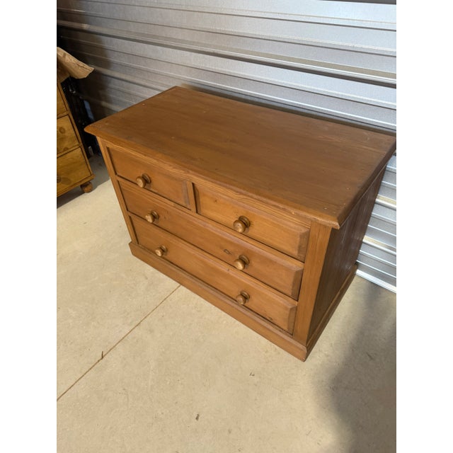 Antique Pine Two Over Two Drawers - Chest of Drawers From England For Sale - Image 6 of 18