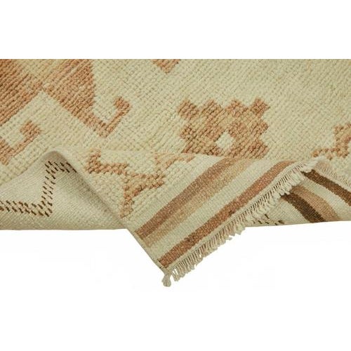 Beige Bohemian Runner Rug For Sale - Image 6 of 7