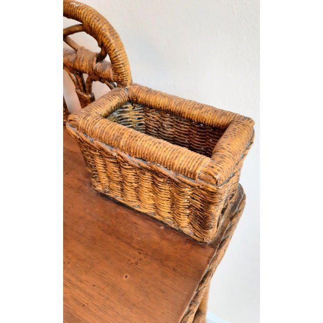 Victorian Writing Desk Heywood Wakefield Style For Sale - Image 9 of 13