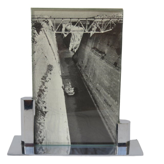 Art Deco Chrome-PlatedPicture Frame, France, 1920s For Sale