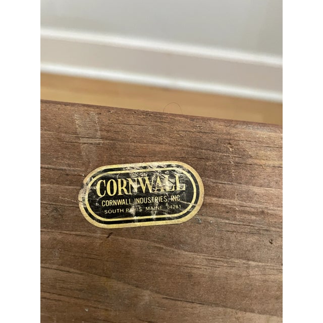 Wood Vintage Cornwall Industries Mid Century Spindle Magazine Rack After Authur Umanoff For Sale - Image 7 of 9