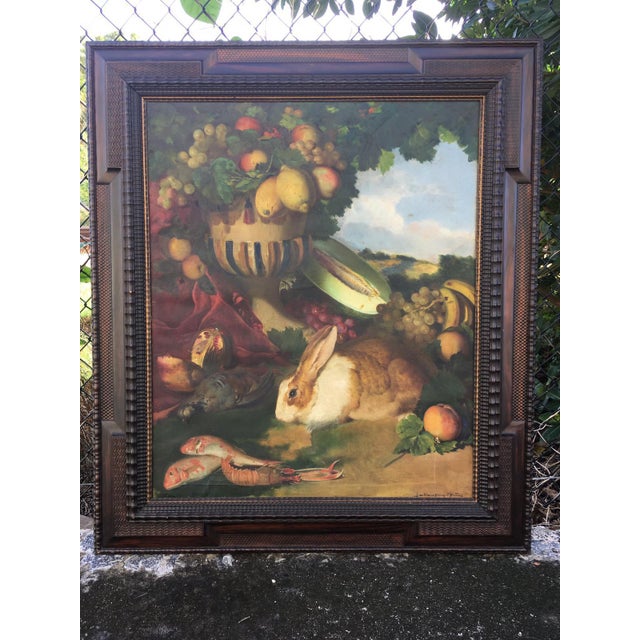 Still Life, Oil on Canvas by Bartolome Mongrell, 1895, Spain