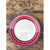 Ceramic Vintage Italian Red and Blue Striped Ceramic Serving Plate For Sale - Image 7 of 12