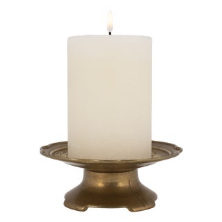 Mid-Century Cast Brass Altar Candlestick, 1960s For Sale