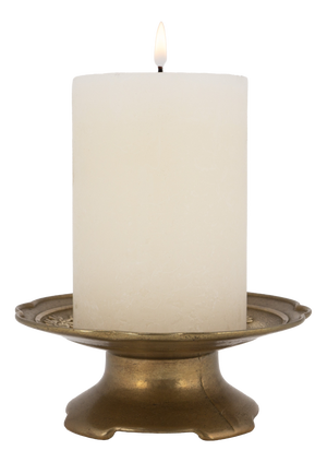 Mid-Century Cast Brass Altar Candlestick, 1960s