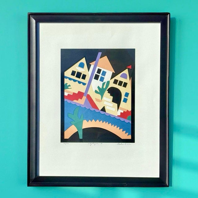This original vintage serigraph, City Shapes III, is a limited edition work by American artist Richard Conn (1932–2019)....