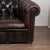 Pair, Chesterfield Brown Leather Armchair Club Chairs, Denmark Circa 1940-60 For Sale - Image 6 of 16