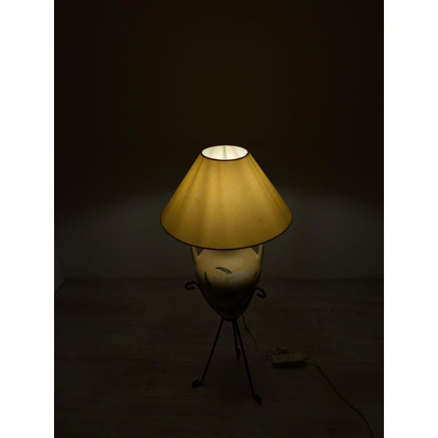 Vintage Ceramic Orange Floor Lamp, 1980s For Sale - Image 17 of 18