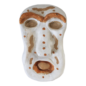 Studio Art Pottery Face Sculpture