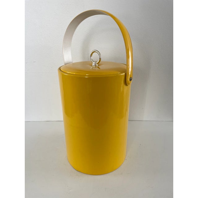 Mid-Century Modern Mid 20th Century Georges Briard Yellow Ice Bucket For Sale - Image 3 of 9