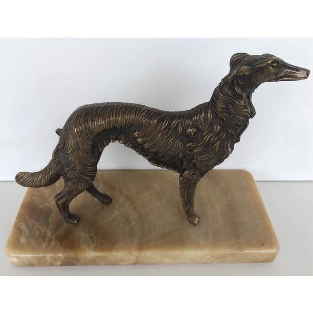 French 19th Century French Silver Patinated Bronze Greyhound For Sale - Image 3 of 10