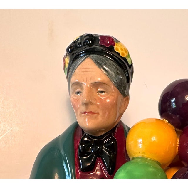 Vintage Royal Doulton “The Old Balloon Seller” & “The Balloon Man” Figurines For Sale - Image 15 of 17