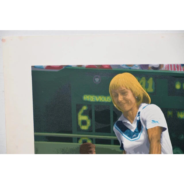 Martina Navratilova Signed Serigraph by Rick Rush C.1985 For Sale - Image 4 of 9