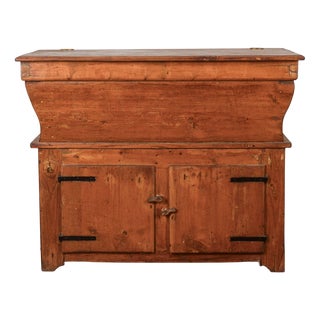 Flared Fir Sideboard, Late 19th Century For Sale
