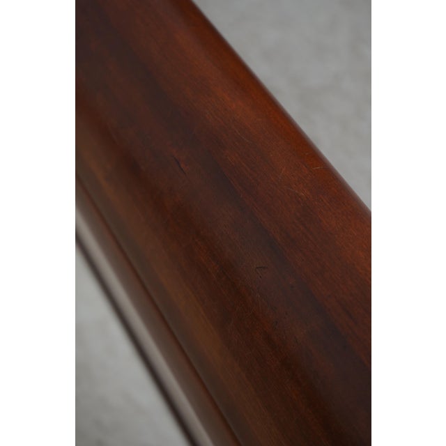 Crescent Cherry Queen Size Sleigh Bed For Sale In Philadelphia - Image 6 of 14