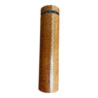 Mark & Carol Reynolds Kaleidovisions Signed Inlaid Wood Kaleidoscope W/ Stand For Sale