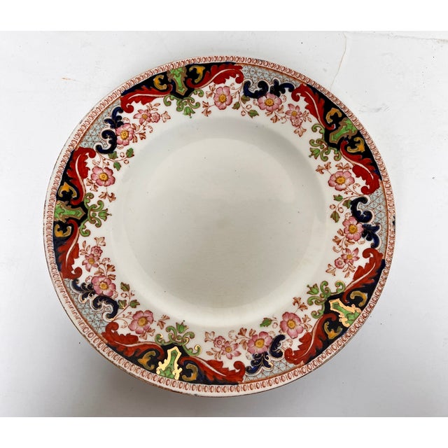 Early 1900s John Maddock & Sons Climax Dessert/Salad Plates - Set of 4 For Sale In Dallas - Image 6 of 9