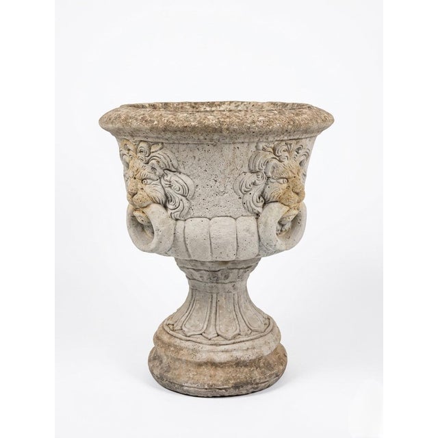 This exceptional garden urn is a masterful example of Neoclassical design, drawing inspiration from the grandeur of 17th-...