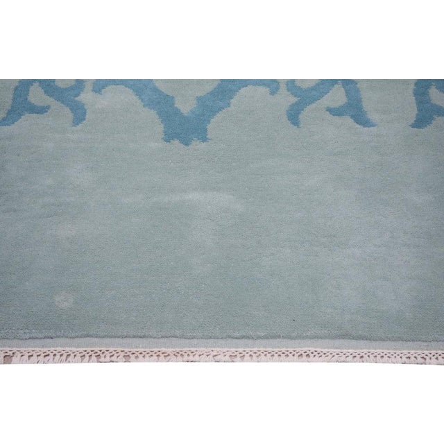 Art Deco Vintage Chinese Art Deco Hand Knotted Wool Rug,10' X 9'9" For Sale - Image 3 of 5