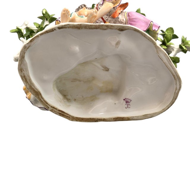 French Porcelain Figurative Love Letter Scene Group in the style of Niderviller, 18th Century For Sale - Image 8 of 12