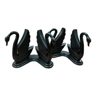 Mid 20th Century Art Deco Swan Pedestal Dining Base - a Pair For Sale